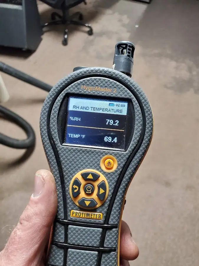 Moisture meter humidity assessment for Mold Remediation & Removal in Dolton