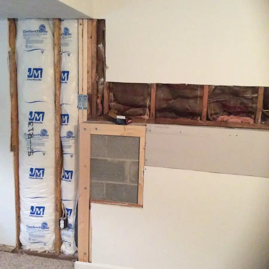 Wall insulation replacement during Contents Cleaning & Restoration in Dolton